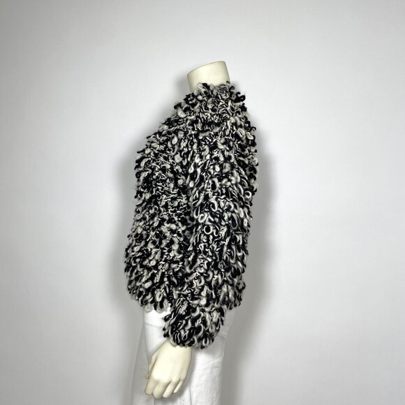 ISABEL MARANT x H&M Black White Wool Hand Knit Sweater - Picture 3 of 7